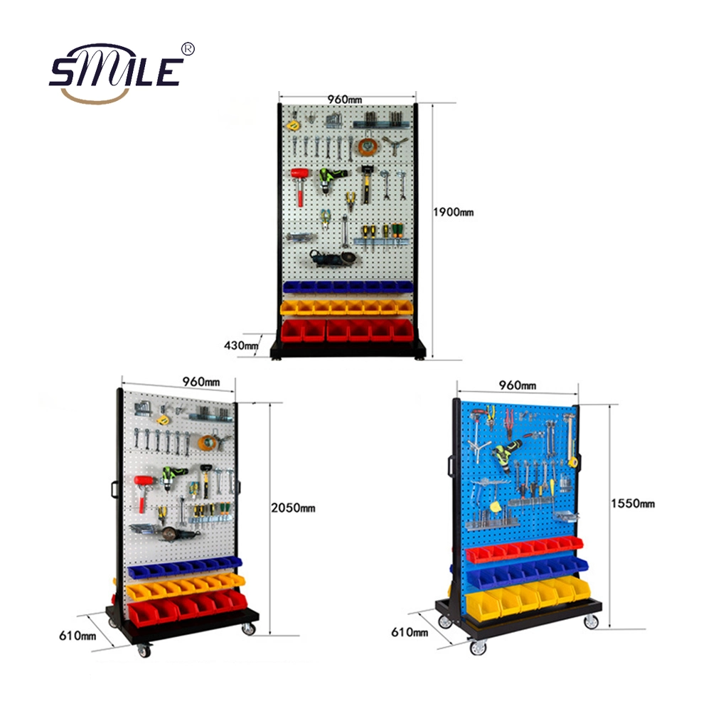 Smile Multifunctional Premium Hardware Tools Store Display Rack Shelf Factory Price Pegboard