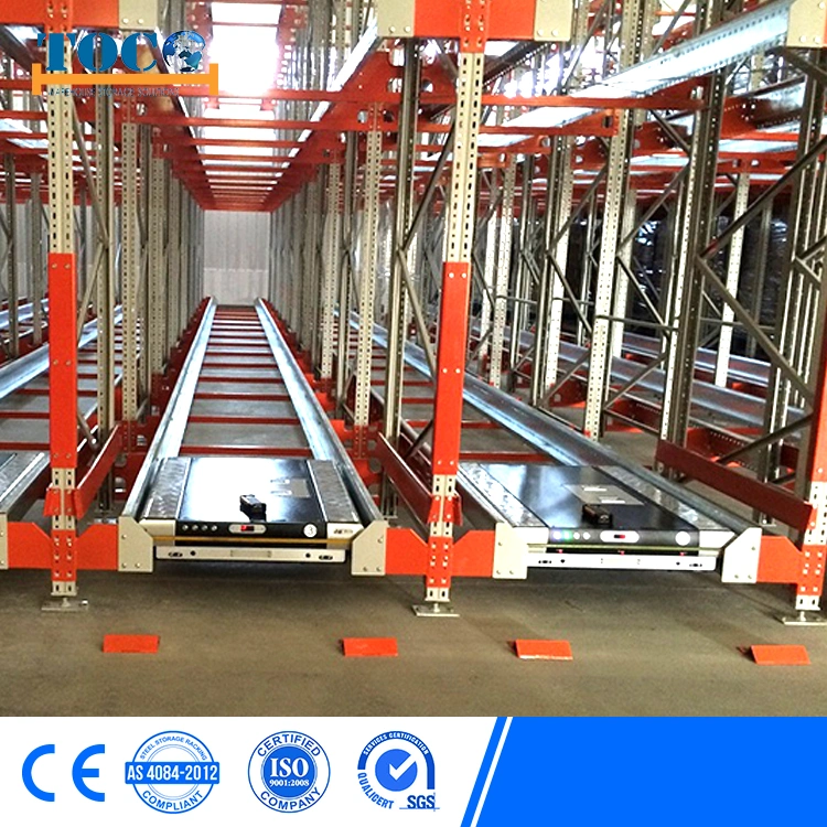 Heavy Duty Stacking Outdoor Galvanized Automatic Warehouse Storage Mezzanine Cantilever Teardrop Shelf Metal Steel Pallet Shuttle Rack