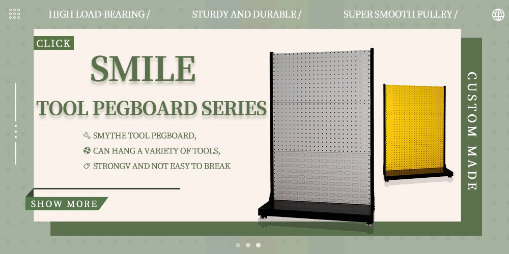 Smile Multifunctional Premium Hardware Tools Store Display Rack Shelf Factory Price Pegboard